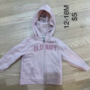 Old Navy Light Pink Kids Hoodie